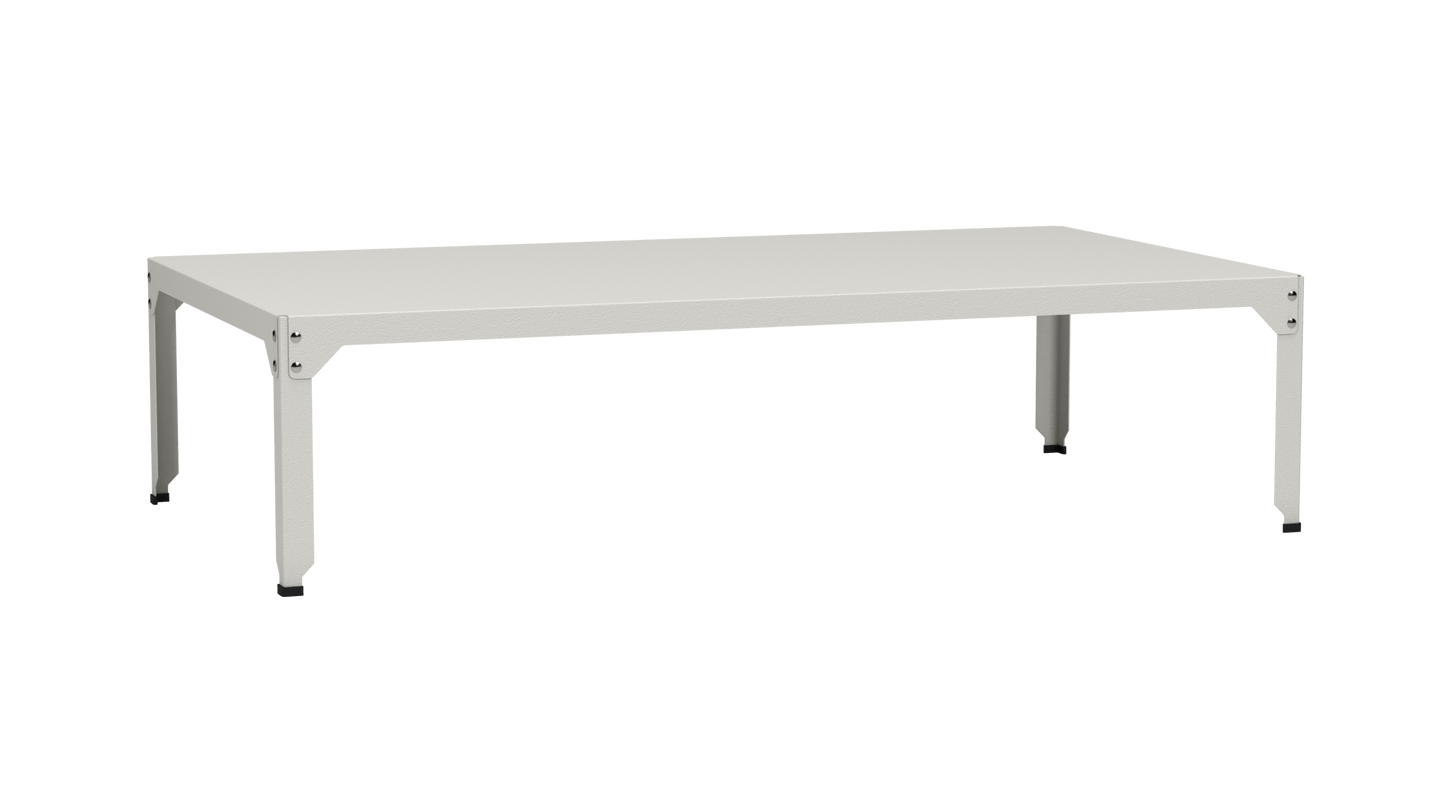 Table basse rectangulaire 180x100cm Design modulable en acier galvanisé Hegoa - MATIERE GRISE - La Maison MilanaiseTABLEBASSEHEGOA26aCraie 02345cm