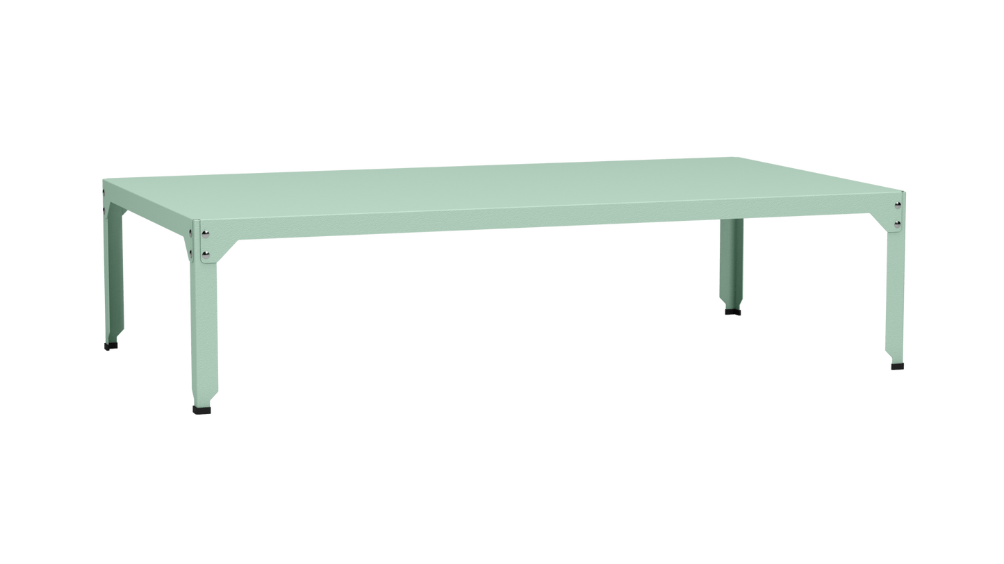 Table basse rectangulaire 180x100cm Design modulable en acier galvanisé Hegoa - MATIERE GRISE - La Maison MilanaiseTABLEBASSEHEGOA52aaVert d'eau 12045cm