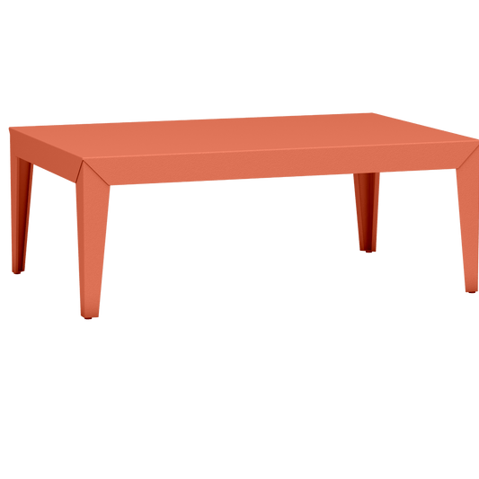 Table basse rectangulaire en aluminium 120cm Zef - MATIERE GRISE - La Maison MilanaiseFuselésOrange givré 144