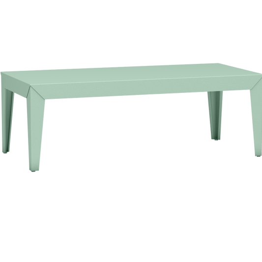 Table basse rectangulaire en aluminium 130cm Zef - MATIERE GRISE - La Maison MilanaiseFuselésVert d'eau 120