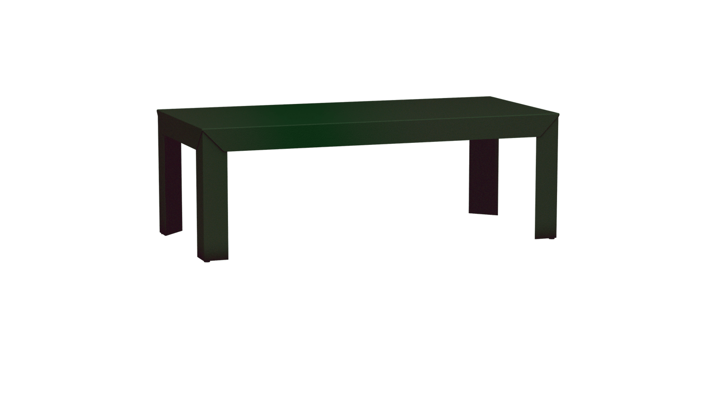 Table basse rectangulaire en aluminium 130cm Zef - MATIERE GRISE - La Maison MilanaiseDroitsJekyll 123