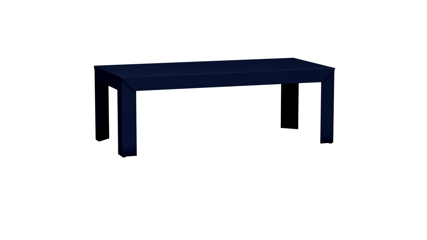 Table basse rectangulaire en aluminium 130cm Zef - MATIERE GRISE - La Maison MilanaiseDroitsNuit 114