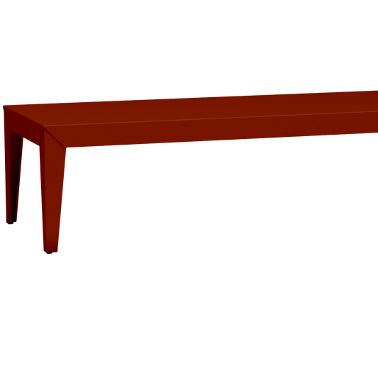 Table basse rectangulaire en aluminium 180cm Zef - MATIERE GRISE - La Maison MilanaiseFuselésTerracotta 142