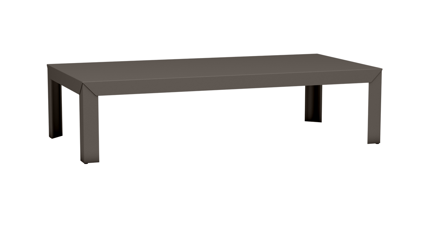 Table basse rectangulaire en aluminium 180cm Zef - MATIERE GRISE - La Maison MilanaiseDroitsTaupe 192