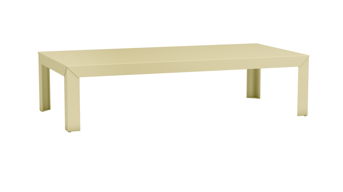 Table basse rectangulaire en aluminium 180cm Zef - MATIERE GRISE - La Maison MilanaiseDroitsChampagne 231