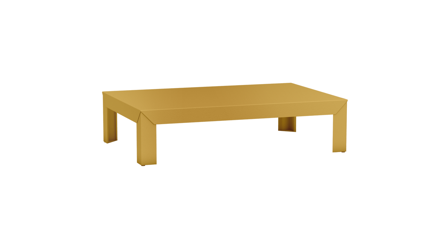 Table basse rectangulaire en métal 120cm Zef - MATIERE GRISE - La Maison MilanaiseLaiton 230Intérieur