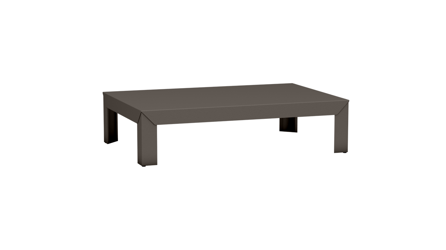 Table basse rectangulaire en métal 120cm Zef - MATIERE GRISE - La Maison MilanaiseTaupe 192Intérieur