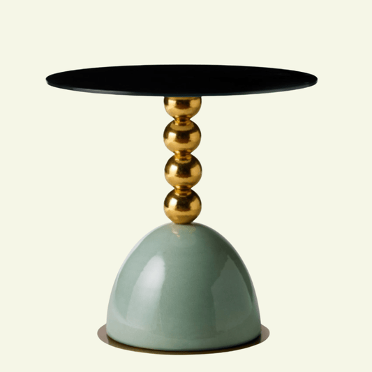 Table basse ronde en verre et céramique Pins - MARIONI - La Maison Milanaise02928