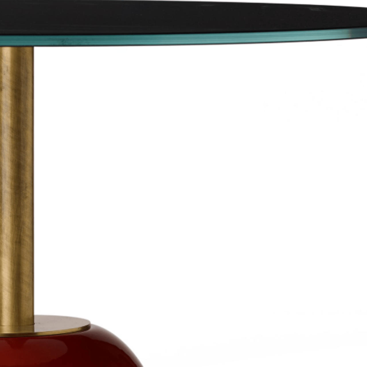 Table basse ronde en verre et céramique Pins - MARIONI - La Maison Milanaise02927