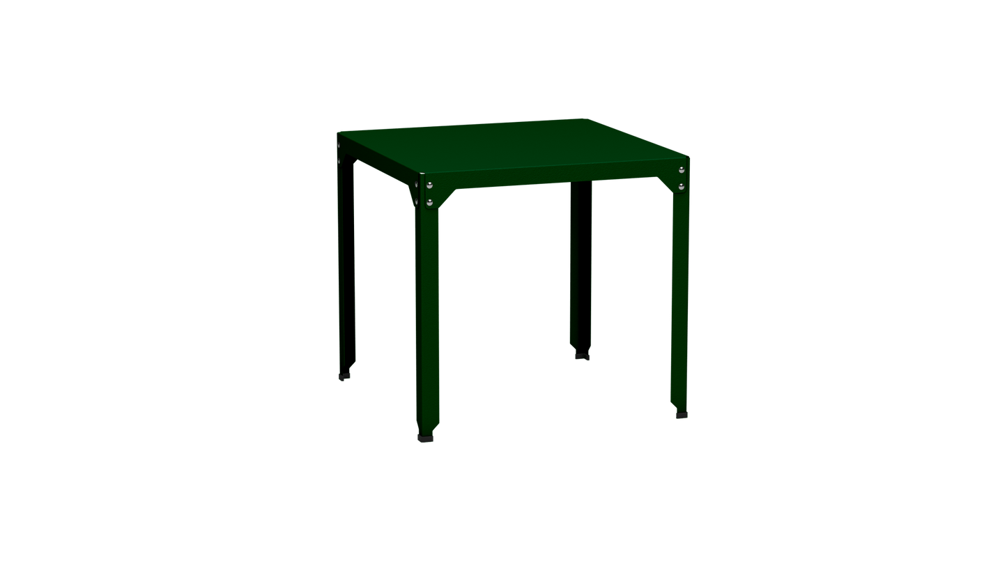 Table carrée en acier galvanisé 79cm Hegoa - MATIERE GRISE - La Maison MilanaiseTABLECARRE79HEGOACanopée 124Sans roulettes
