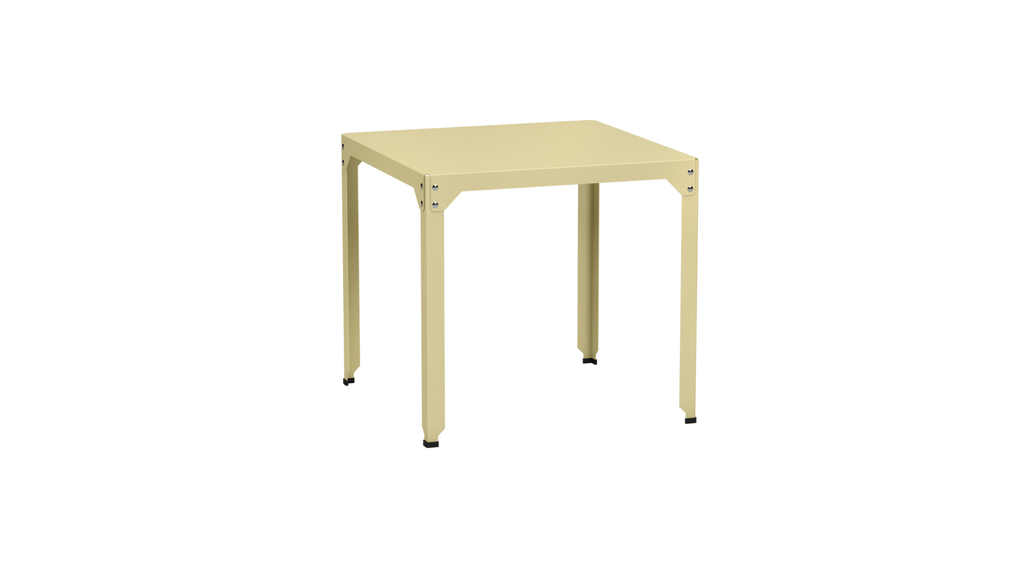 Table carrée en acier galvanisé 79cm Hegoa - MATIERE GRISE - La Maison MilanaiseTABLECARRE79HEGOAChampagne 231Sans roulettes