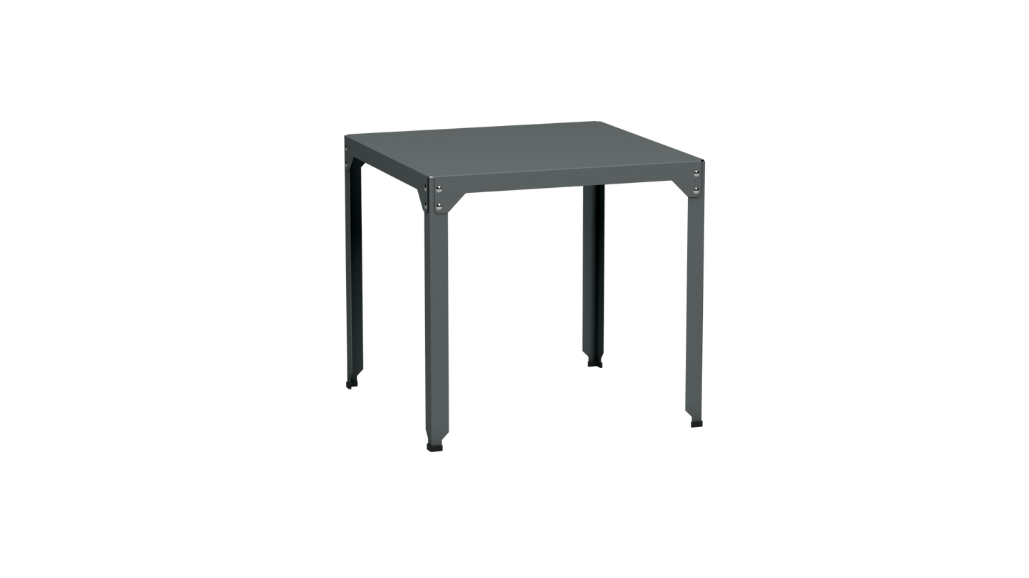 Table carrée en acier galvanisé 79cm Hegoa - MATIERE GRISE - La Maison MilanaiseTABLECARRE79HEGOAOrage 221Sans roulettes