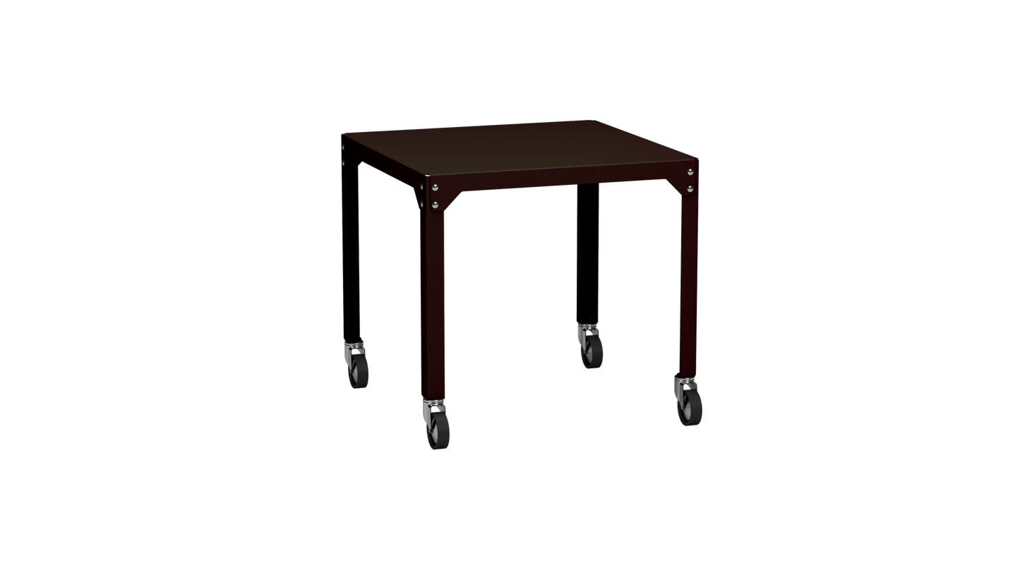 Table carrée en acier galvanisé 79cm Hegoa - MATIERE GRISE - La Maison MilanaiseTABLECARRE79HEGOAViolet de Mars 171Avec roulettes