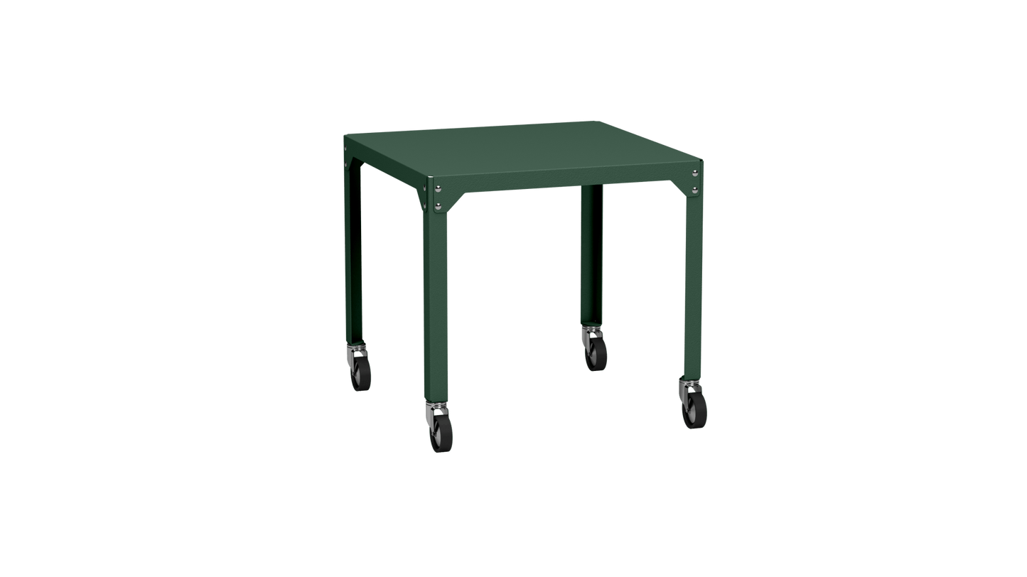 Table carrée en acier galvanisé 79cm Hegoa - MATIERE GRISE - La Maison MilanaiseTABLECARRE79HEGOAOlive 121Avec roulettes