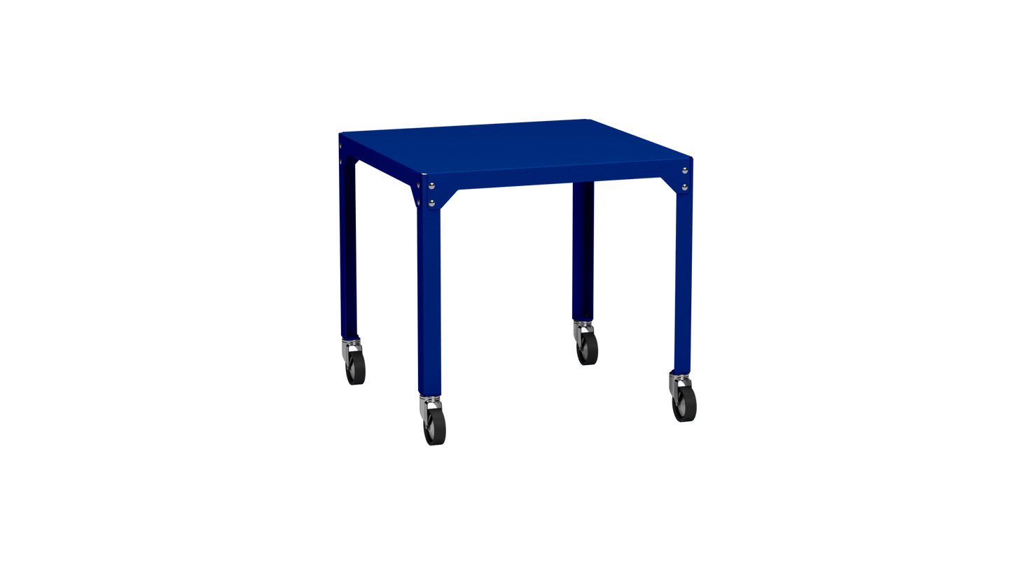 Table carrée en acier galvanisé 79cm Hegoa - MATIERE GRISE - La Maison MilanaiseTABLECARRE79HEGOABleu pur 112Avec roulettes