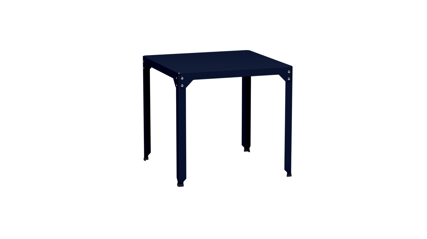 Table carrée en acier galvanisé 79cm Hegoa - MATIERE GRISE - La Maison MilanaiseTABLECARRE79HEGOANuit 114Sans roulettes