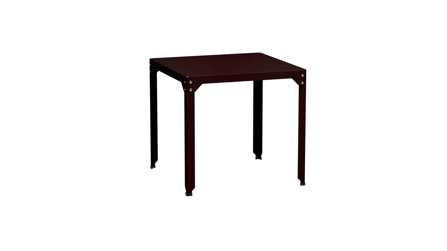 Table carrée en acier galvanisé 79cm Hegoa - MATIERE GRISE - La Maison MilanaiseTABLECARRE79HEGOAViolet de Mars 171Sans roulettes