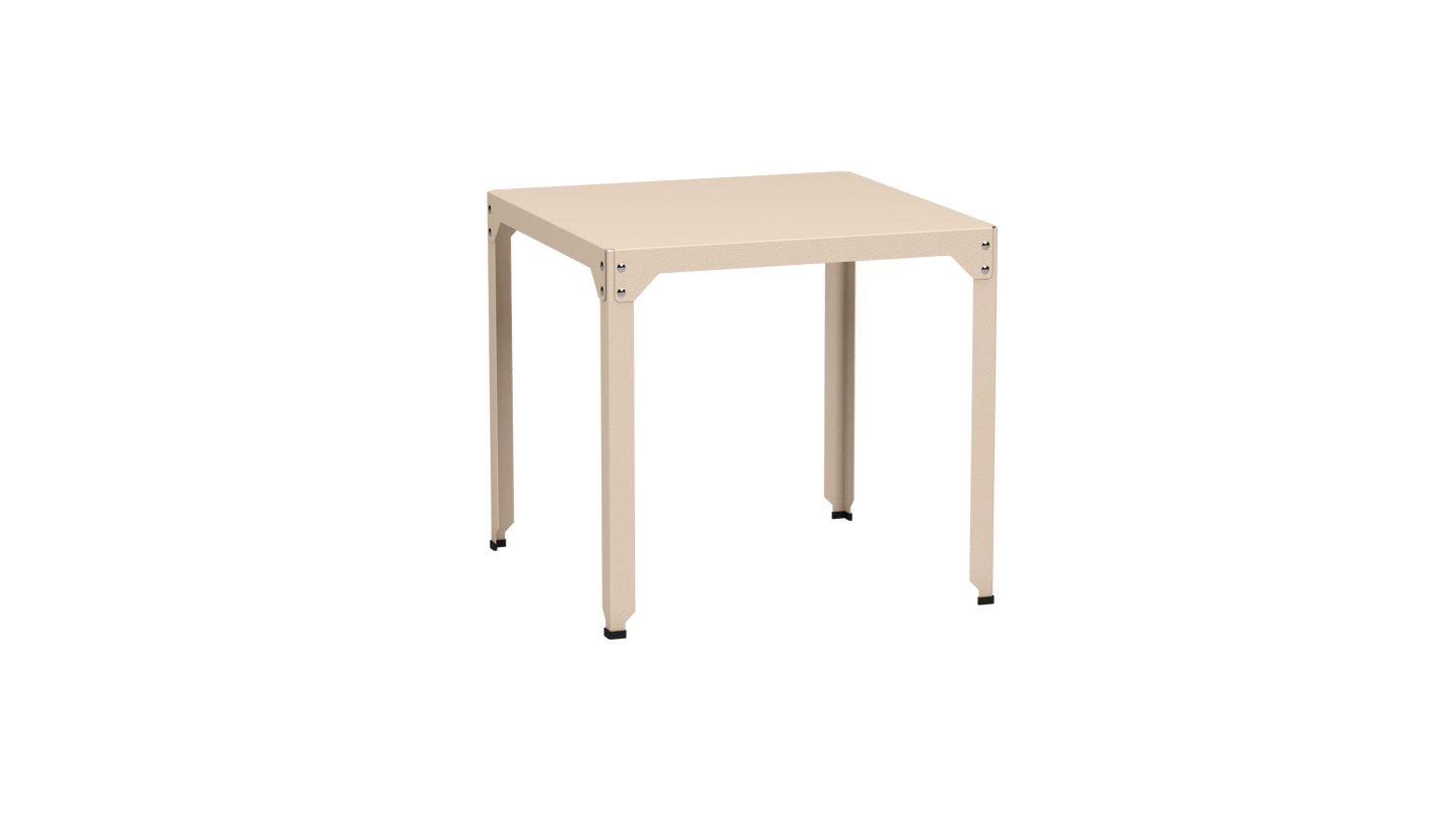 Table carrée en acier galvanisé 79cm Hegoa - MATIERE GRISE - La Maison MilanaiseTABLECARRE79HEGOAEggshell 161Sans roulettes