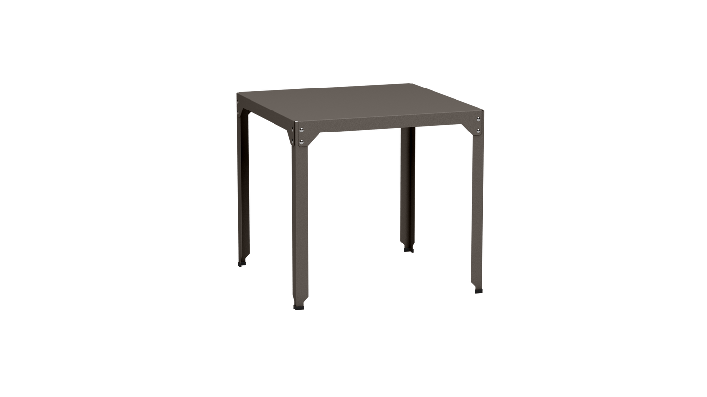 Table carrée en acier galvanisé 79cm Hegoa - MATIERE GRISE - La Maison MilanaiseTABLECARRE79HEGOATaupe 192Sans roulettes