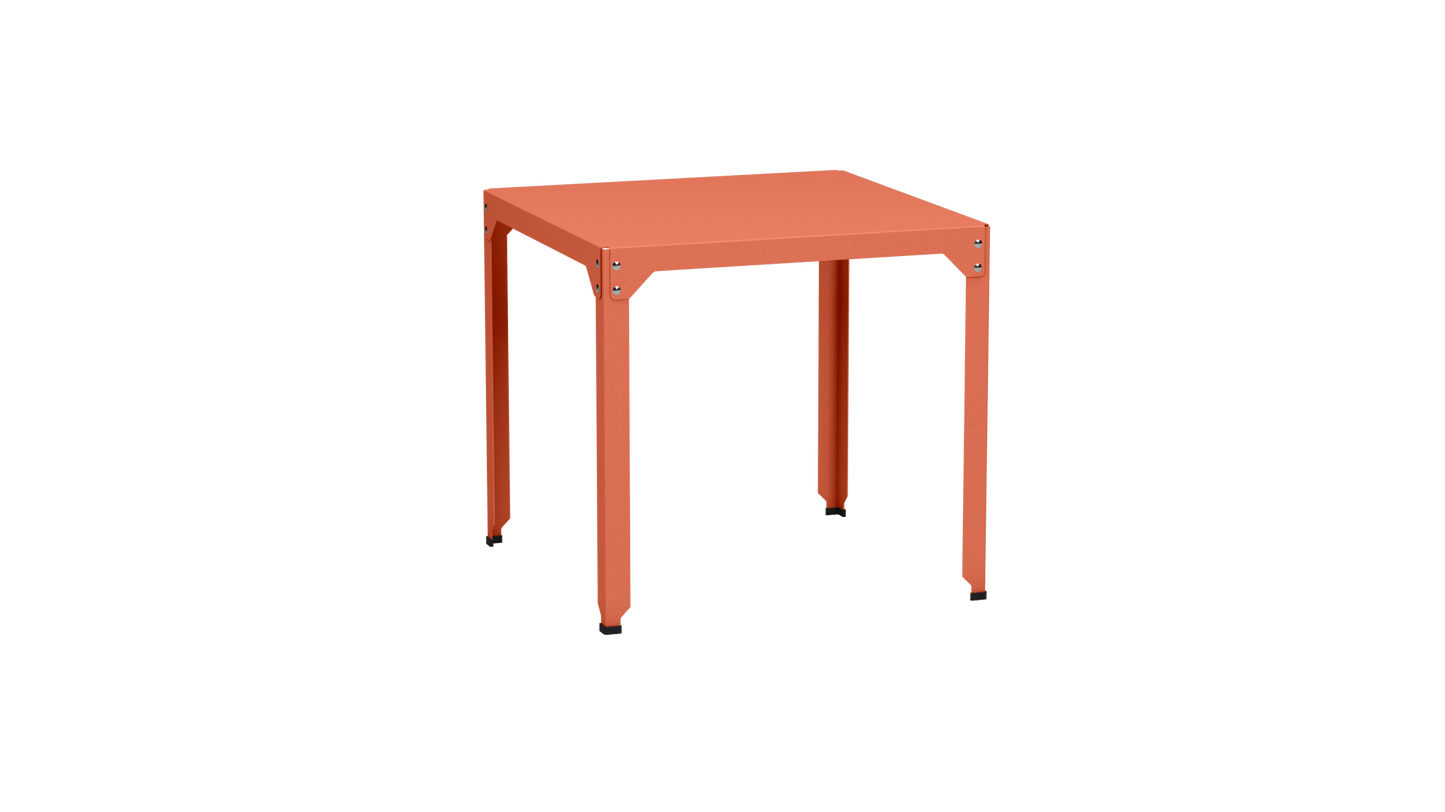 Table carrée en acier galvanisé 79cm Hegoa - MATIERE GRISE - La Maison MilanaiseTABLECARRE79HEGOAOrange givré 144Sans roulettes