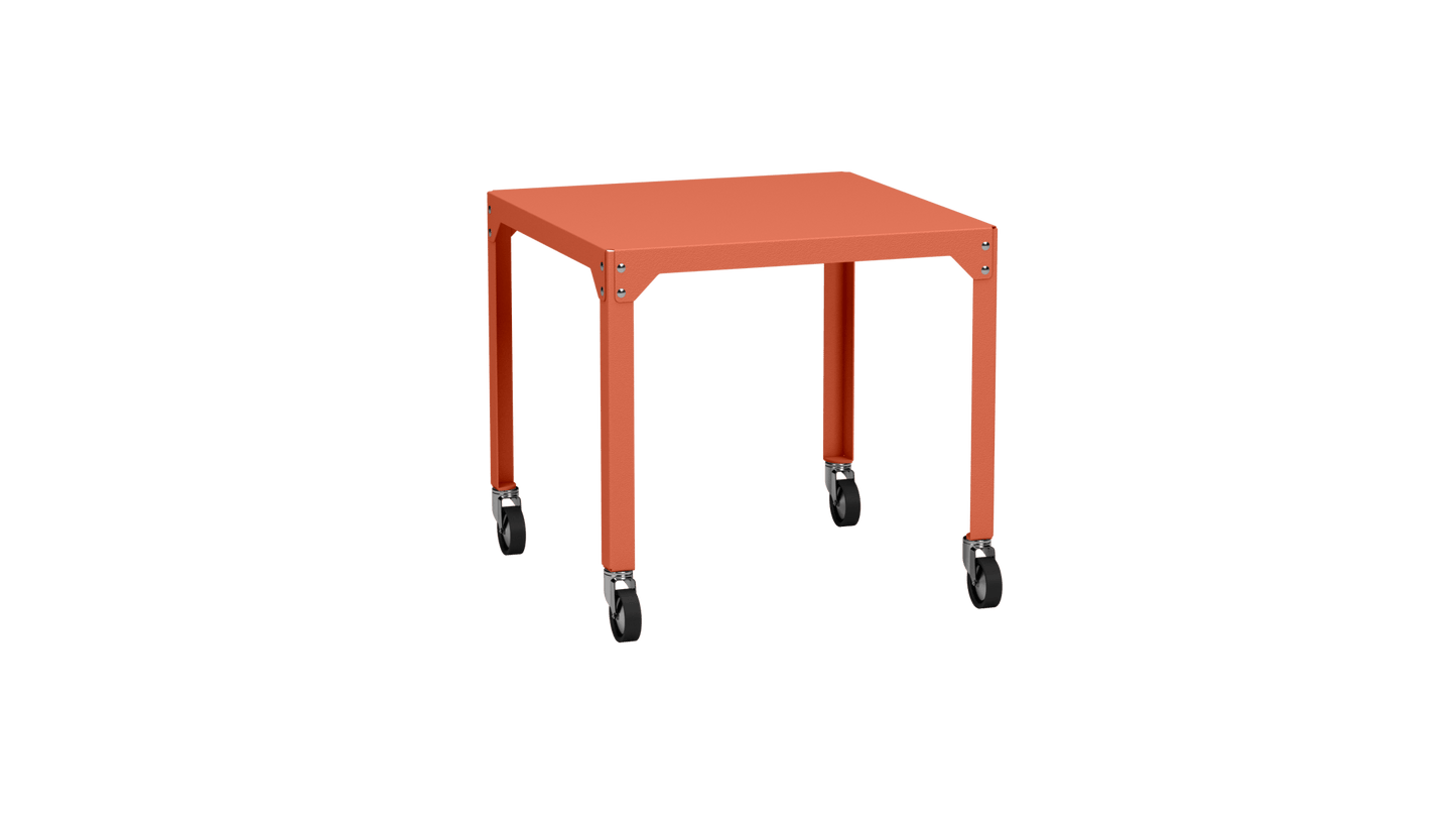Table carrée en acier galvanisé 79cm Hegoa - MATIERE GRISE - La Maison MilanaiseTABLECARRE79HEGOAOrange givré 144Avec roulettes