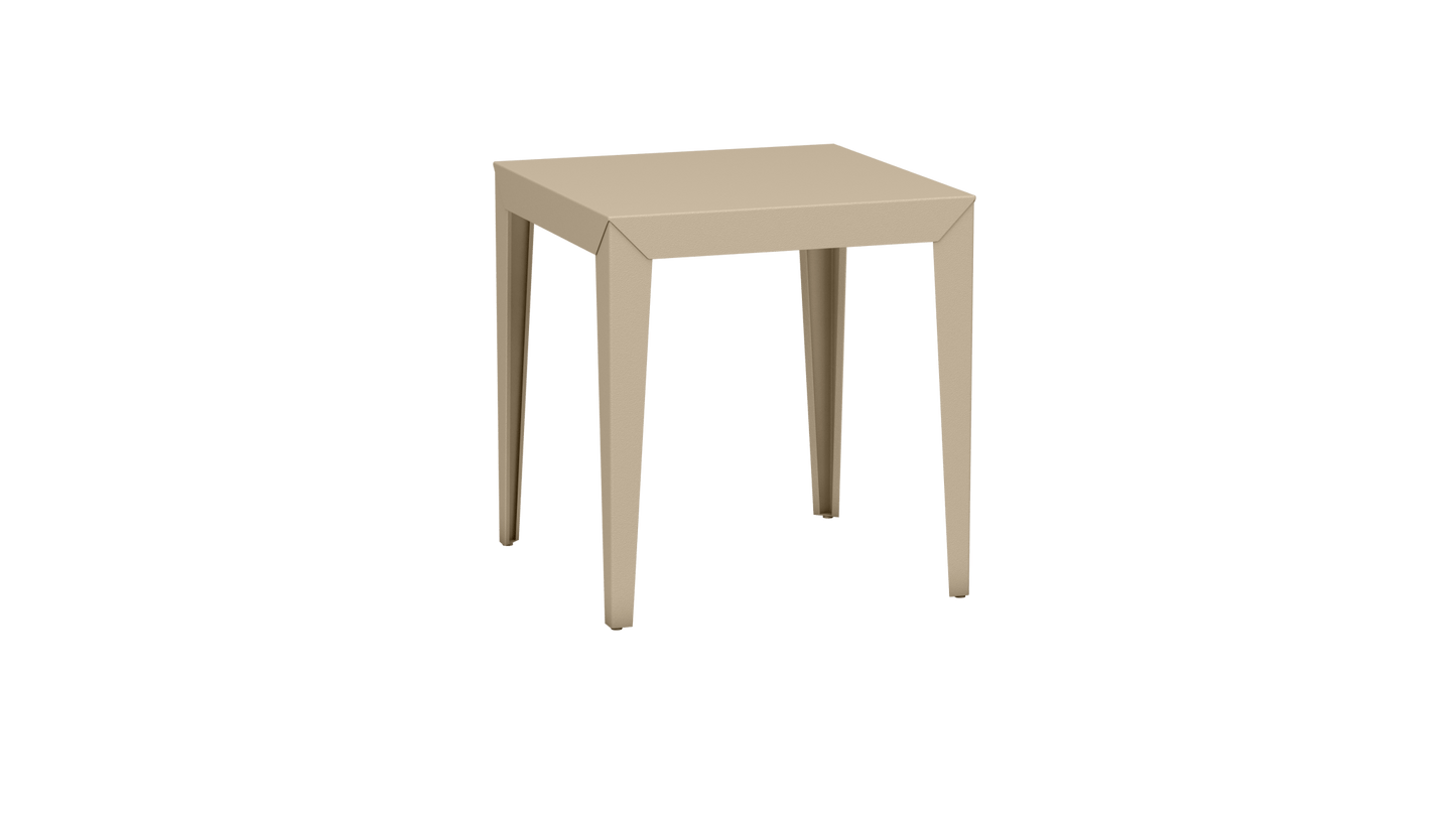 Table carrée en aluminium 70cm Zef - MATIERE GRISE - La Maison MilanaiseCrème 190Fuselés