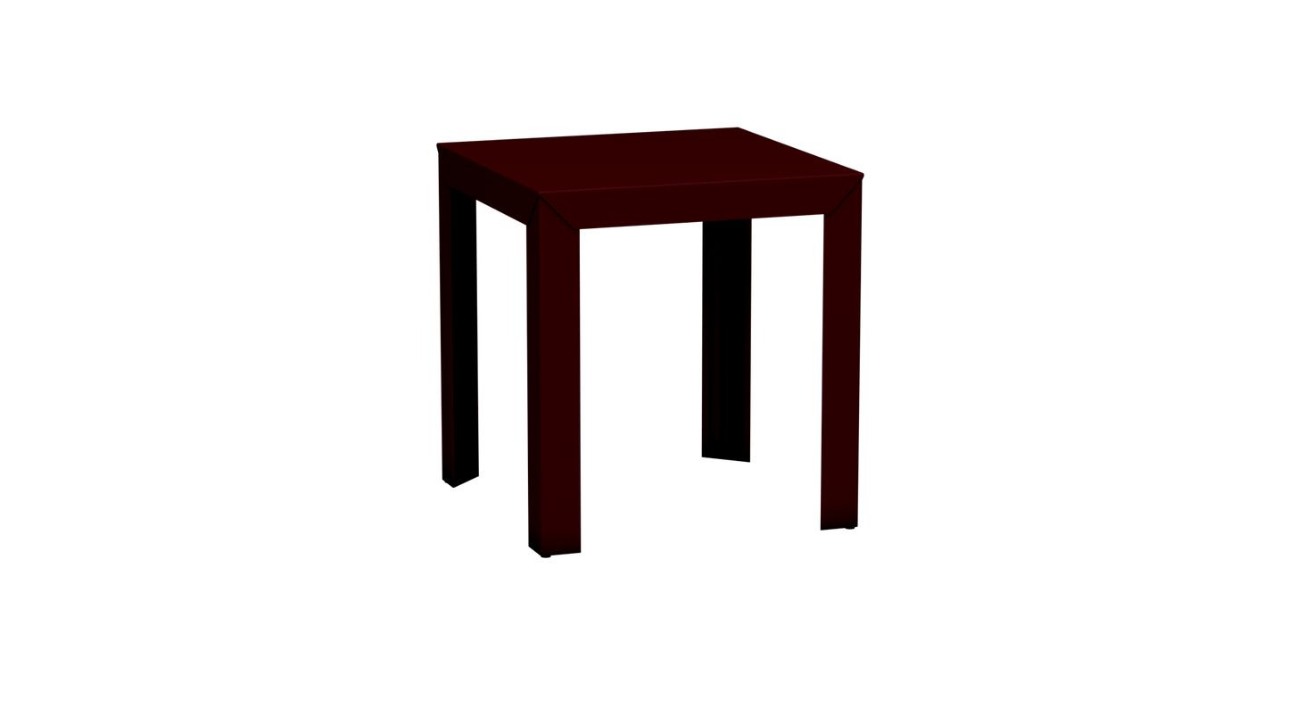 Table carrée en aluminium 70cm Zef - MATIERE GRISE - La Maison MilanaiseBourgogne 153Droits