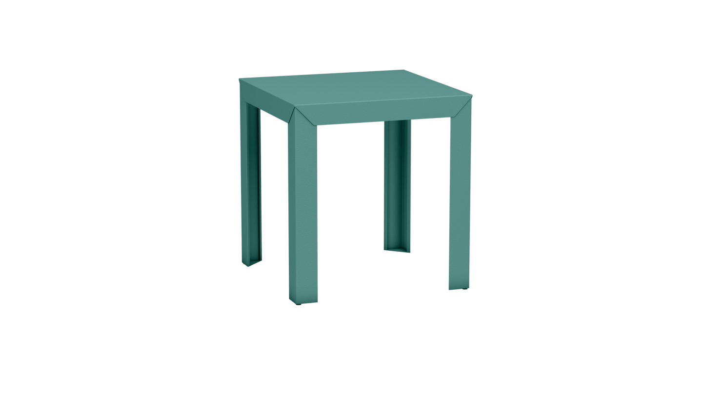 Table carrée en aluminium 70cm Zef - MATIERE GRISE - La Maison MilanaiseCeladon 006Droits