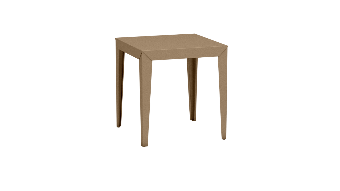 Table carrée en aluminium 70cm Zef - MATIERE GRISE - La Maison MilanaiseSable 018Fuselés