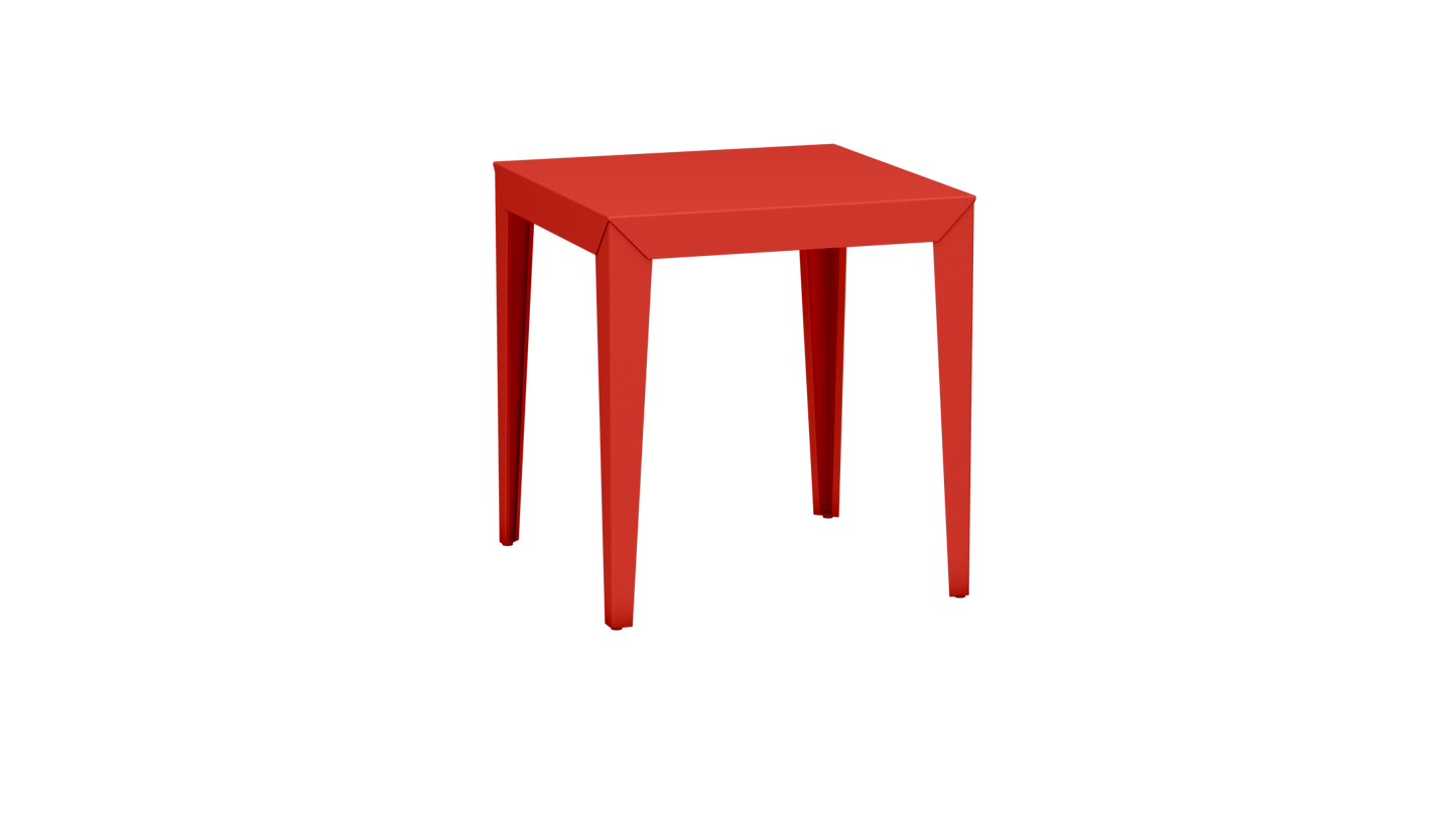 Table carrée en aluminium 70cm Zef - MATIERE GRISE - La Maison MilanaisePêche 143Fuselés