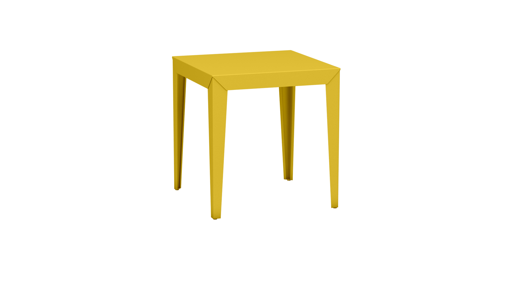 Table carrée en aluminium 70cm Zef - MATIERE GRISE - La Maison MilanaisePoussin 014Fuselés