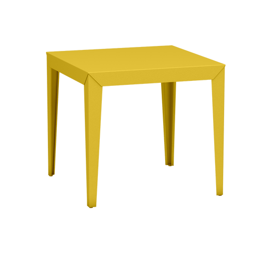 Table carrée en aluminium 80cm Zef - MATIERE GRISE - La Maison MilanaiseSafran 131Droits