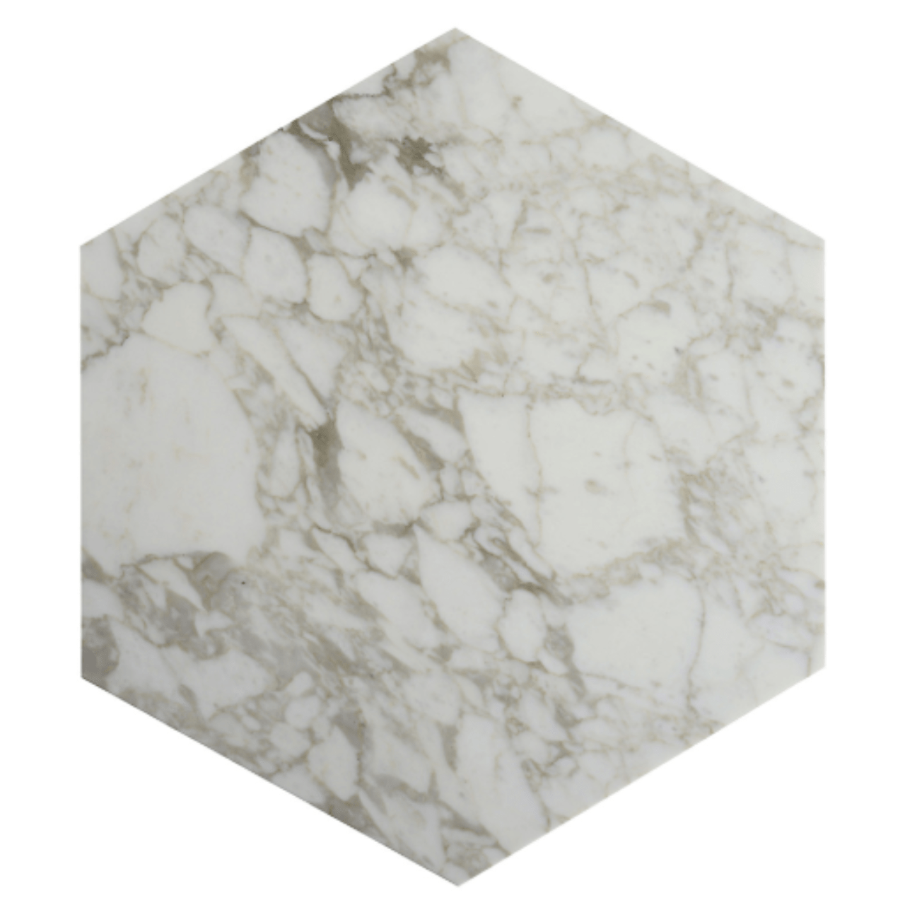 Table d'appoint hexagonale en marbre et laiton Ted - MARIONI - La Maison Milanaise02831AMTSICBlanc