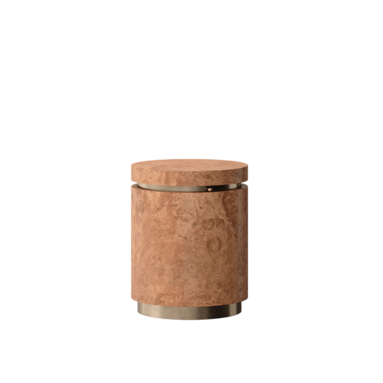 Table d’appoint LOUIS – Bois précieux & structure bronze nuage - ULTRA MOBILI - La Maison MilanaiseTRCL
