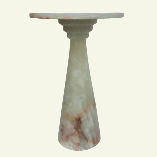 Table d'appoint ronde en Onyx Mûke S - MANIFESTE - La Maison MilanaiseMUKESONYXBLANCOnyx Blanc