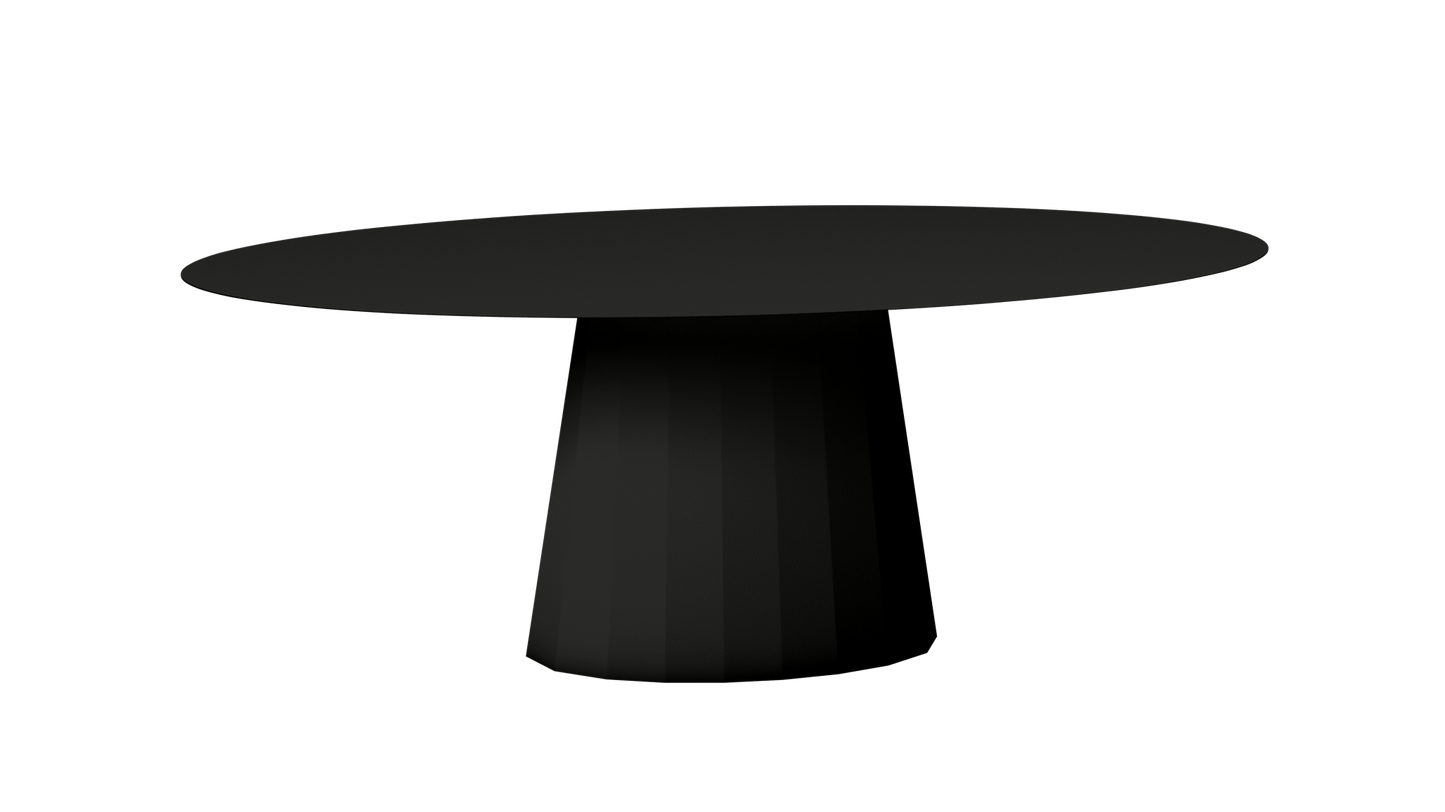 Table extérieur ovale en métal Ankara - MATIERE GRISE - La Maison MilanaiseEXTANKARAMETALOVALE6Noir mat 031