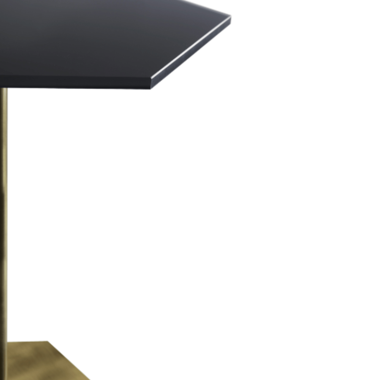 Table hexagonale noire en laiton Ted - MARIONI - La Maison Milanaise02832ctsvn - 1Noir