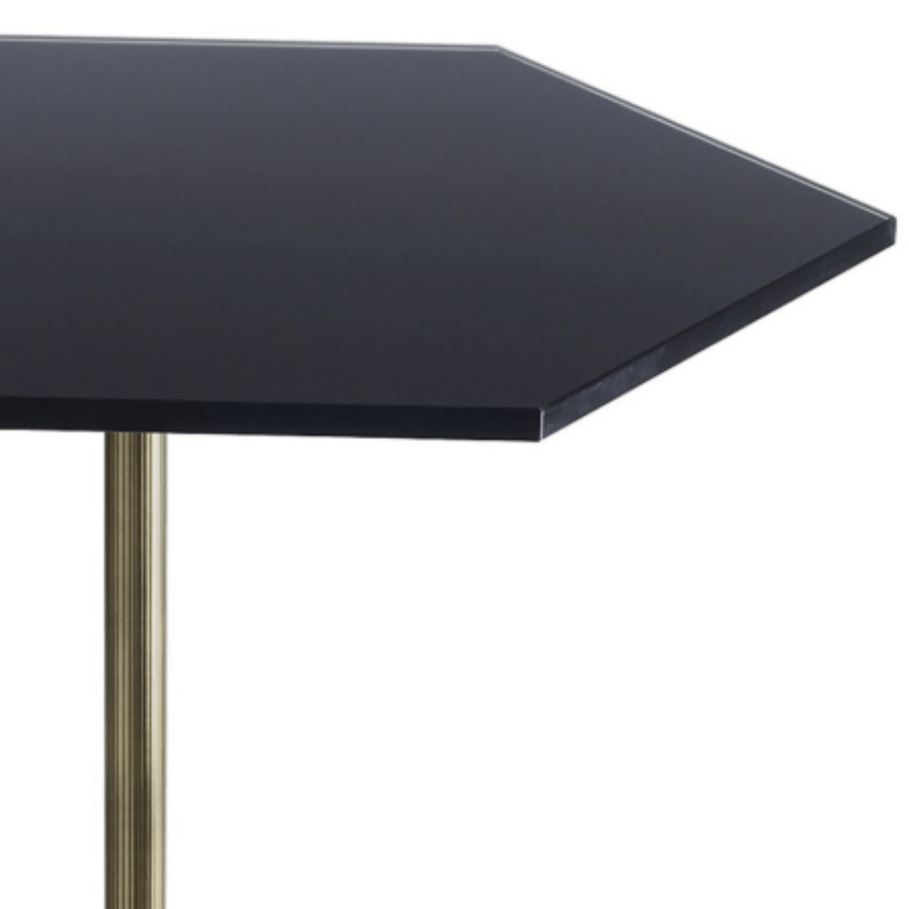 Table hexagonale noire en laiton Ted - MARIONI - La Maison Milanaise02832ctsvn - 1Noir