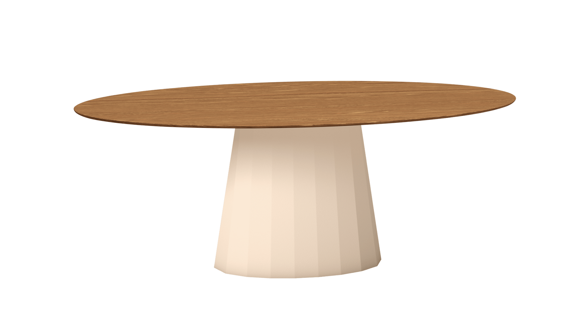 Table ovale en bois et pied conique en métal Ankara - MATIERE GRISE - La Maison MilanaiseANKARABOISOVALE1Eggshell 161200cmx100cmxH75.6cm