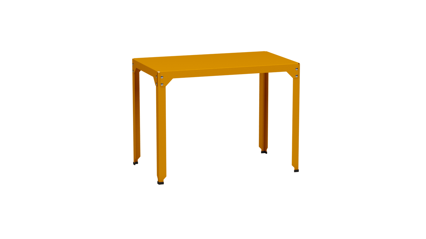 Table rectangulaire en acier galvanisé 100x60cm Hegoa - MATIERE GRISE - La Maison MilanaiseTABLERECTANGLE100HEGOASafran 131Sans roulettes