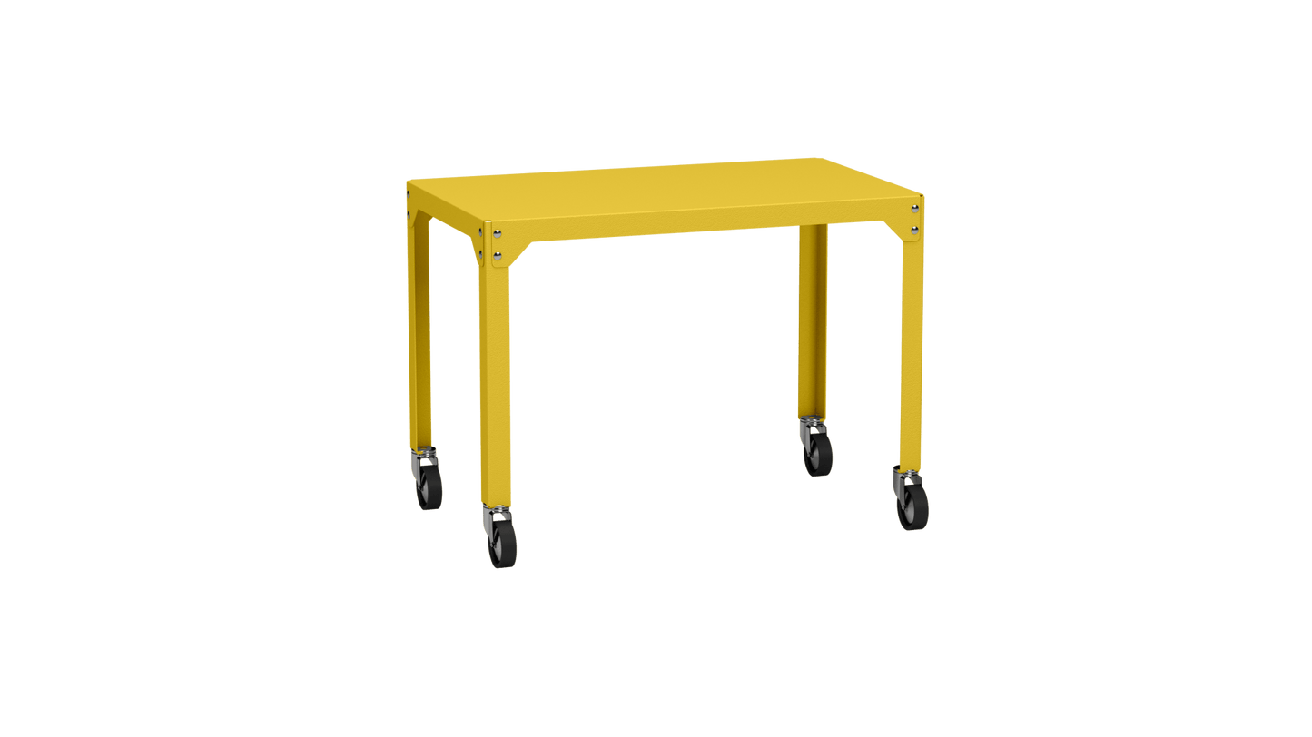 Table rectangulaire en acier galvanisé 100x60cm Hegoa - MATIERE GRISE - La Maison MilanaiseTABLERECTANGLE100HEGOAPoussin 014Avec roulettes