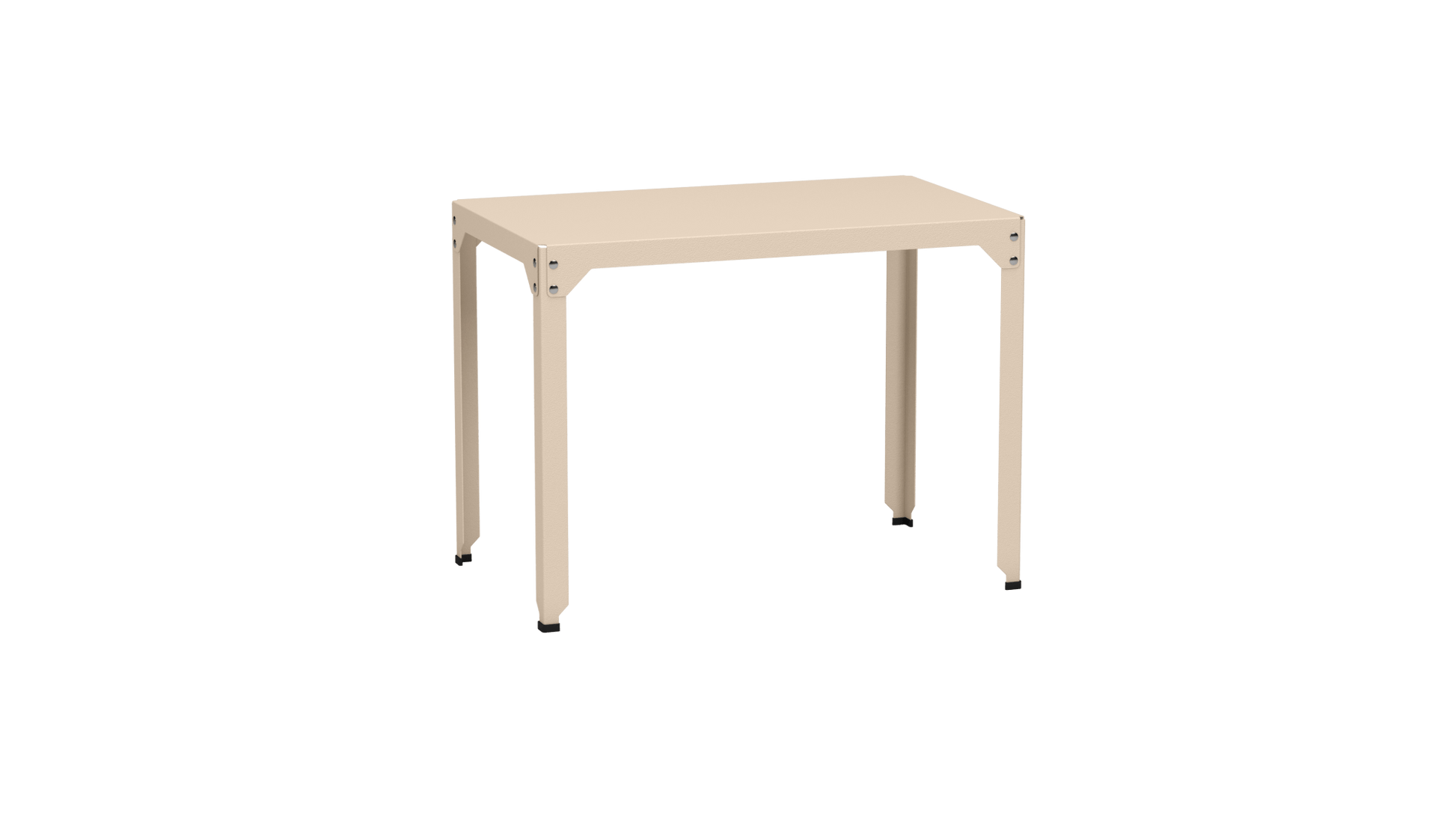 Table rectangulaire en acier galvanisé 100x60cm Hegoa - MATIERE GRISE - La Maison MilanaiseTABLERECTANGLE100HEGOAEggshell 161Sans roulettes