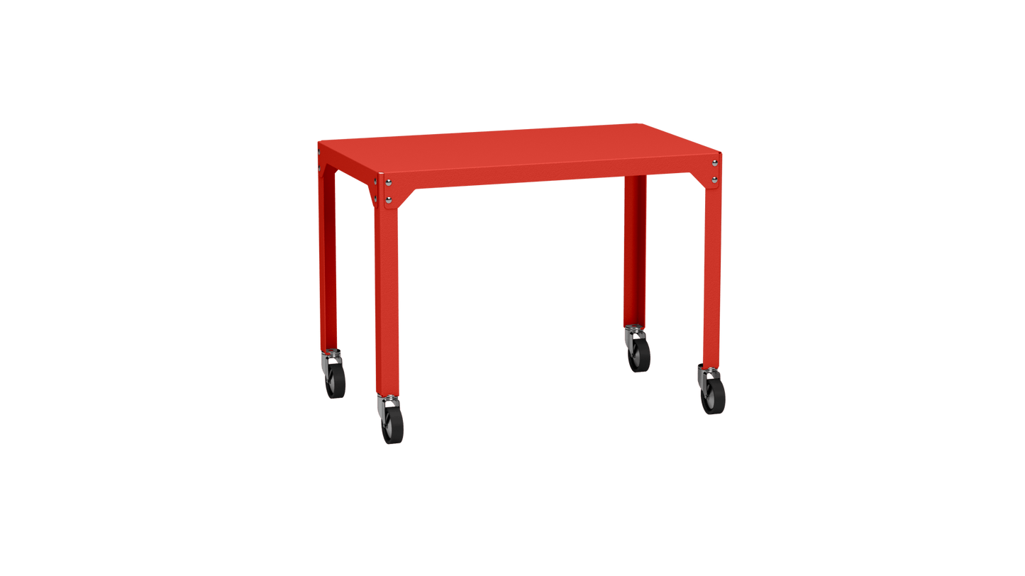 Table rectangulaire en acier galvanisé 100x60cm Hegoa - MATIERE GRISE - La Maison MilanaiseTABLERECTANGLE100HEGOAPêche 143Avec roulettes
