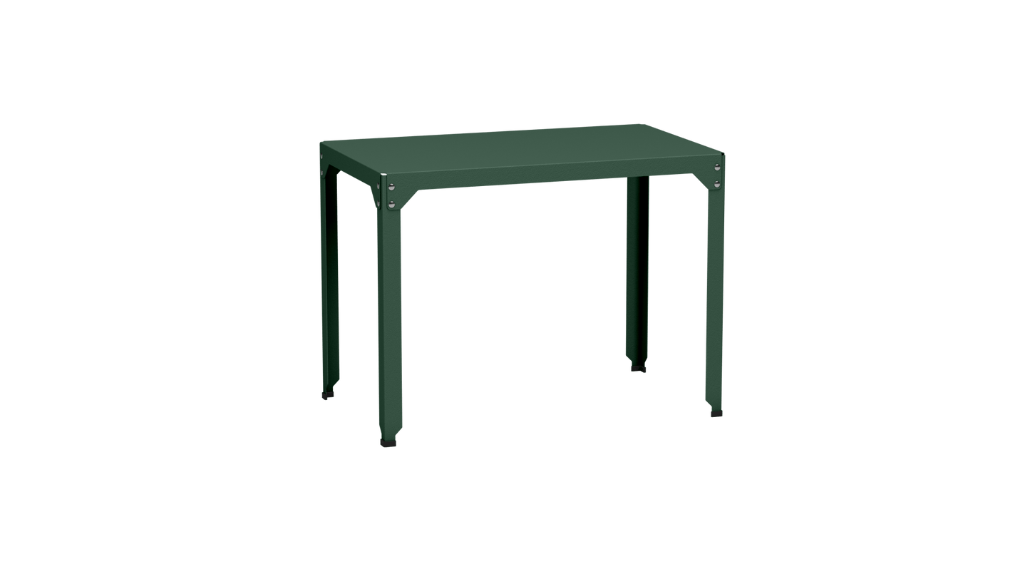 Table rectangulaire en acier galvanisé 100x60cm Hegoa - MATIERE GRISE - La Maison MilanaiseTABLERECTANGLE100HEGOAOlive 121Sans roulettes