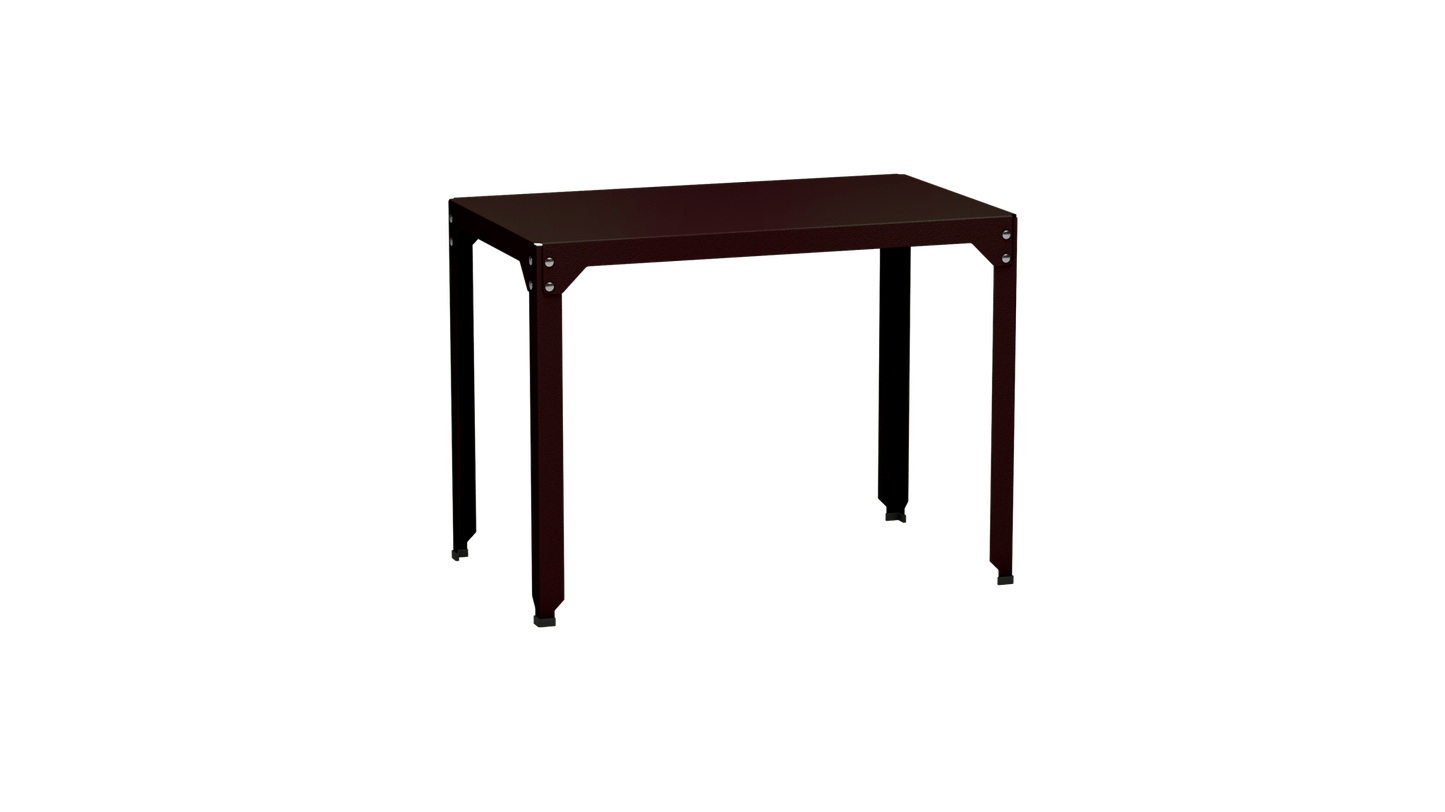 Table rectangulaire en acier galvanisé 100x60cm Hegoa - MATIERE GRISE - La Maison MilanaiseTABLERECTANGLE100HEGOAViolet de Mars 171Sans roulettes
