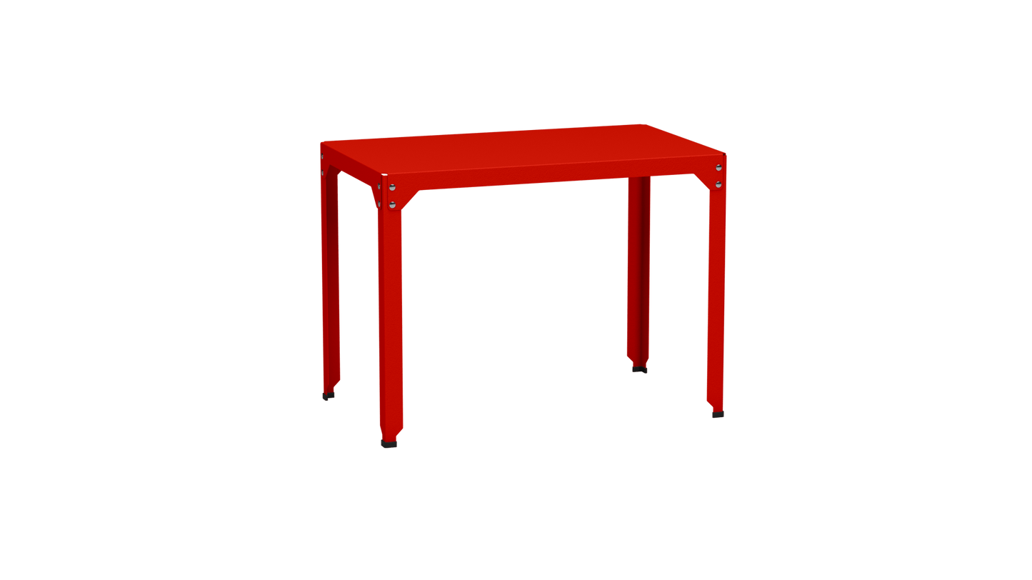 Table rectangulaire en acier galvanisé 100x60cm Hegoa - MATIERE GRISE - La Maison MilanaiseTABLERECTANGLE100HEGOACorail 032Sans roulettes