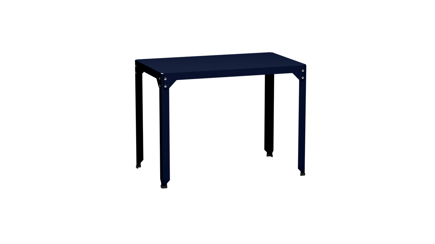 Table rectangulaire en acier galvanisé 100x60cm Hegoa - MATIERE GRISE - La Maison MilanaiseTABLERECTANGLE100HEGOANuit 114Sans roulettes