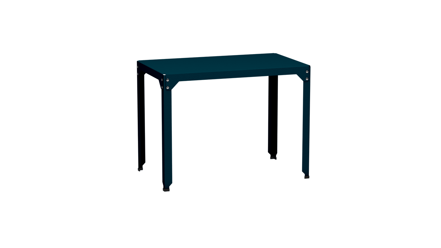 Table rectangulaire en acier galvanisé 100x60cm Hegoa - MATIERE GRISE - La Maison MilanaiseTABLERECTANGLE100HEGOACanard 115Sans roulettes