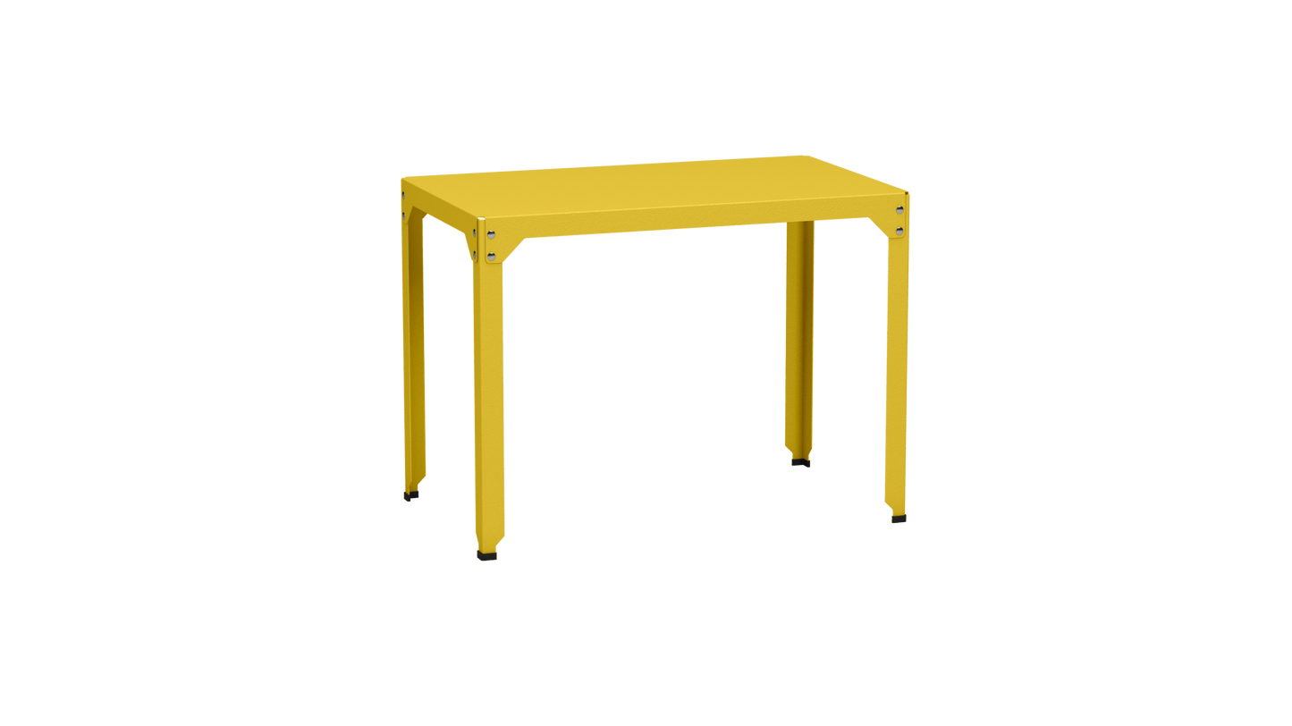 Table rectangulaire en acier galvanisé 100x60cm Hegoa - MATIERE GRISE - La Maison MilanaiseTABLERECTANGLE100HEGOAPoussin 014Sans roulettes