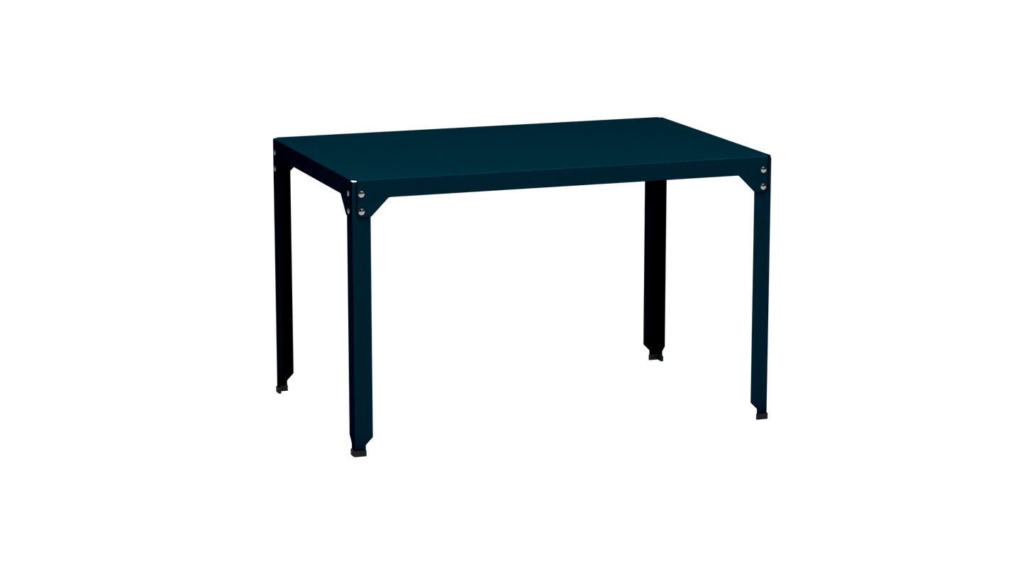 Table rectangulaire en acier galvanisé 121x79cm Hegoa - MATIERE GRISE - La Maison MilanaiseTABLERECTANGLE121HEGOACanard 115Sans roulettes
